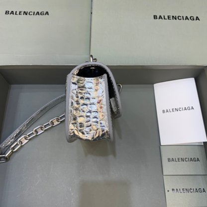 Balen Gossip Small On Chain Shoulder Bag Sliver, For Women,  Bags 7.4in/19cm