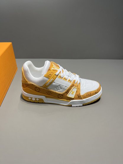 LUV TRAINER SNEAKER MONOGRAM DENIM YELLOW VIRGIL ABLOH