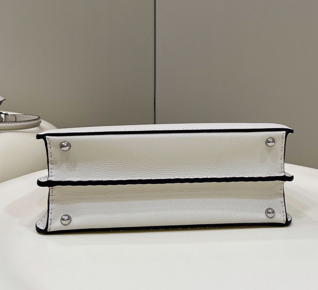 FI Peekaboo ISeeU Medium White For Women, Women’s Handbags, Shoulder Bags 13.1in/33.5cm FF