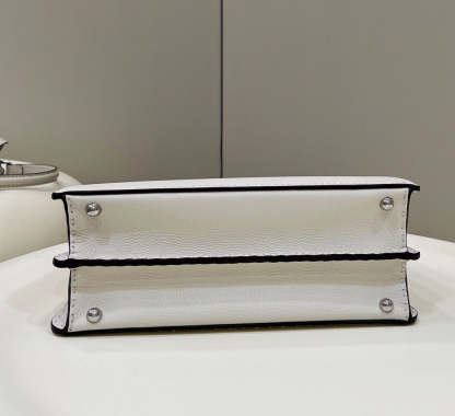 FI Peekaboo ISeeU Medium White For Women, Women’s Handbags, Shoulder Bags 13.1in/33.5cm FF