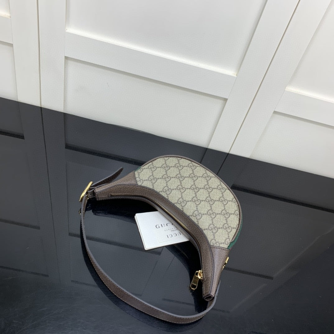 gg Ophidia gg Mini Bag Beige And Dusty Grey gg Supreme Canvas For Women 8in/20cm gg