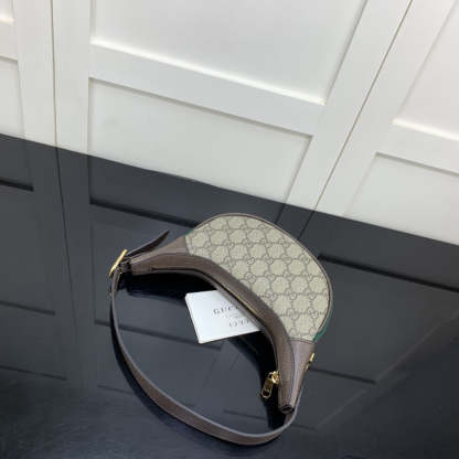 gg Ophidia gg Mini Bag Beige And Dusty Grey gg Supreme Canvas For Women 8in/20cm gg