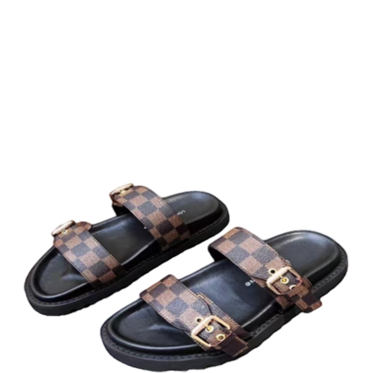 LUV WOMEN’S BOM DIA FLAT MULE BROWN