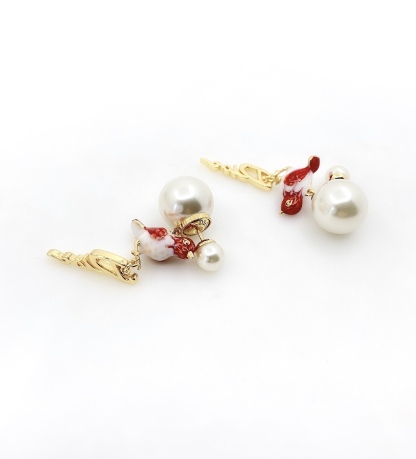 DOR TRIBALES RED EARRINGS