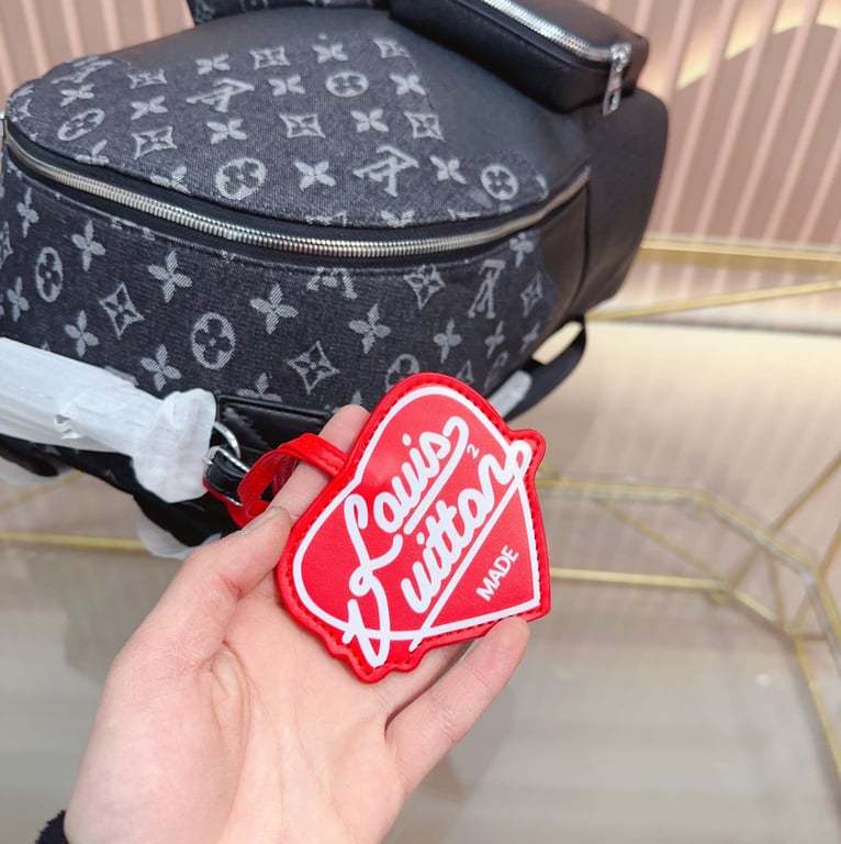 LUV BACKPACK MULTIPOCKET BLACK MONOGRAM DENIM AND TAURILLON LEATHER 42CM M45973