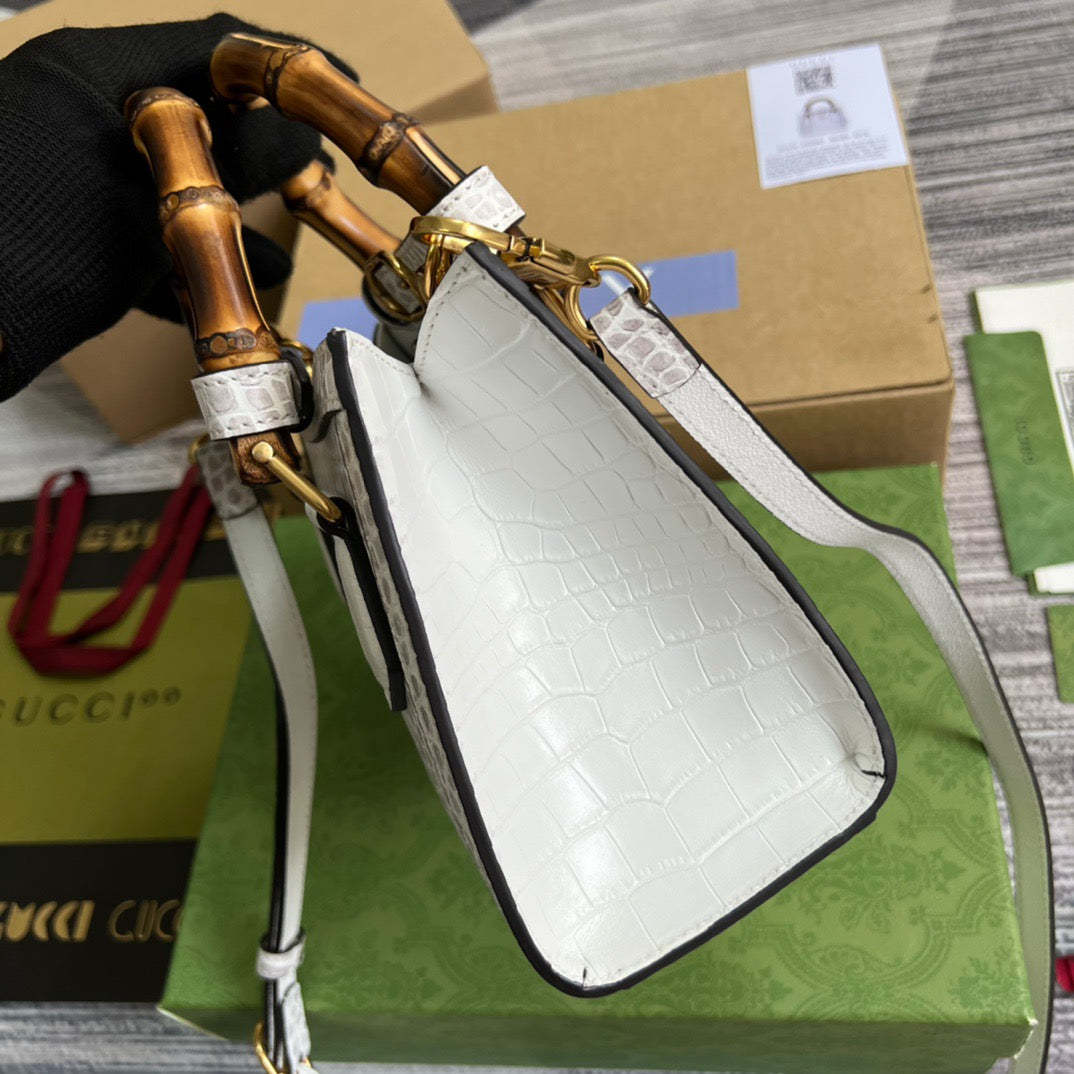 gg Diana Mini Tote Bag White For Women, Women’s Bags 7.9in/20cm gg