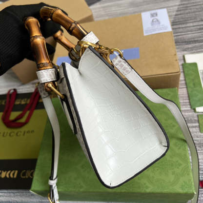 gg Diana Mini Tote Bag White For Women, Women’s Bags 7.9in/20cm gg