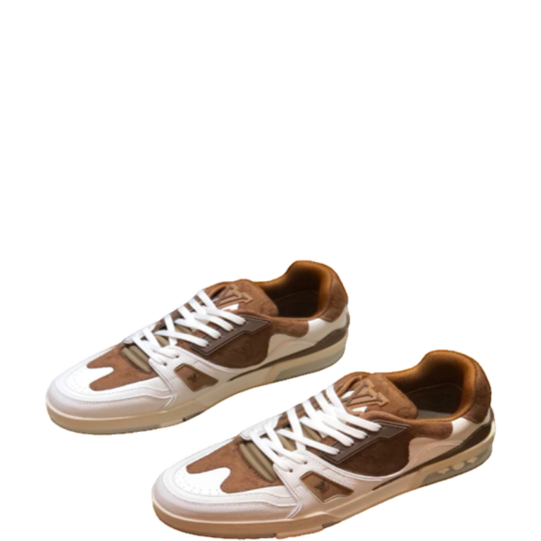 LUV TRAINER SNEAKER RUBBER MONOGRAM WHITE/BROWN VIRGIL ABLOH