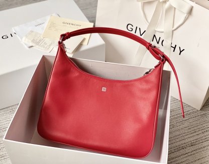 gv Medium Moon Cut Out Bag Red For Women, Handbags, Shoulder Bags 11.8in/30cm GVC