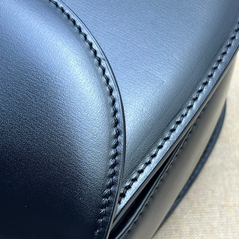 GG BAMBOO 1947 SMALL TOP HANDLE BLACK BAG 21CM