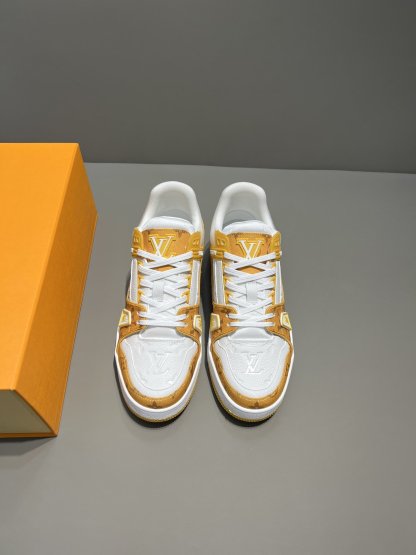 LUV TRAINER SNEAKER MONOGRAM DENIM YELLOW VIRGIL ABLOH