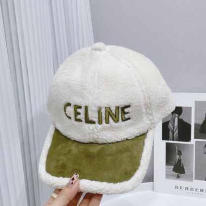 CL AUTUMN AND WINTER HAT GREEN AND WHITE