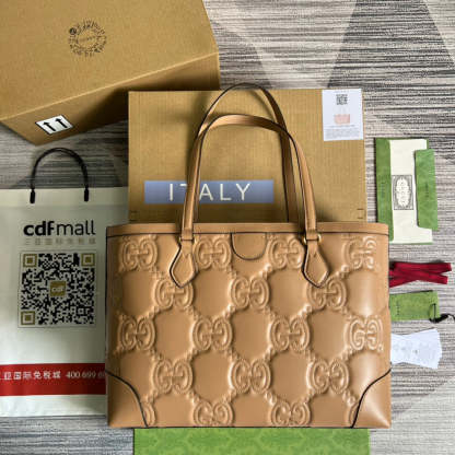 gg Medium Tote Beige For Women, Women&#8217;s Bags 15in/38cm gg ‎631685 UM8IG 9500