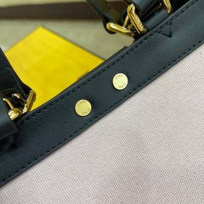 FI Peekaboo X-tote Bag Pink Canvas For Women, Women&#8217;s Handbags, Shoulder Bags 16.1in/41cm FF 8BH374