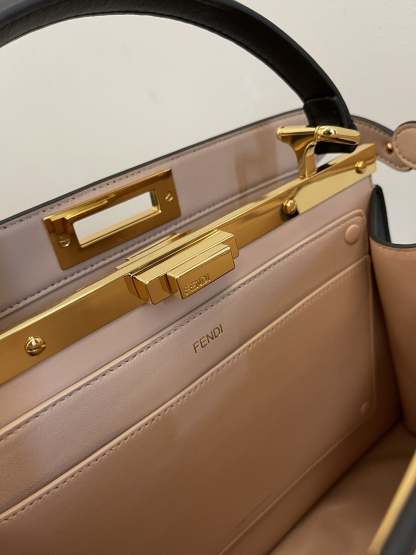 FI Peekaboo ISeeU Petite Brown Small Bag For Woman 20cm/8in