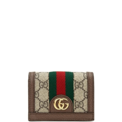 GG OPHIDIA GG CARD CASE WALLET 11CM 523155 96IWG 8745