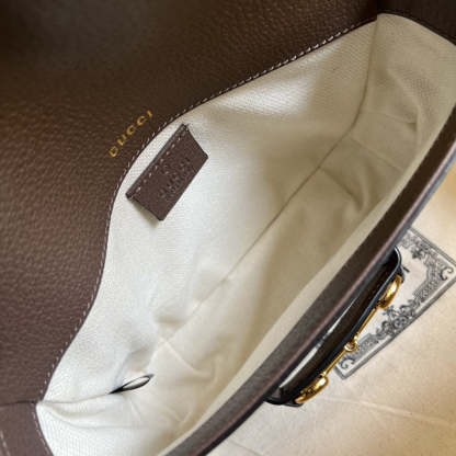gg Horsebit 1955 Jumbo Mini Bag Camel And Ebony Jumbo gg Canvas For Women 8in/21cm 658574 UKMDG 2570