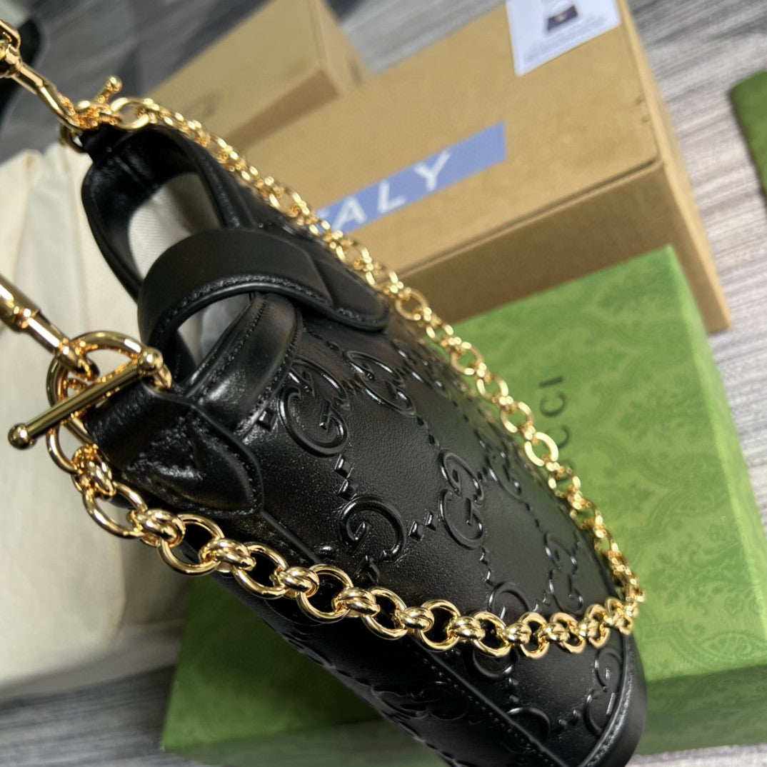 gg Small gg Shoulder Bag gg Rhombi Motif Black For Women, Women&#8217;s Handbags 9.8in/25cm gg 675788 UD9AG 1000