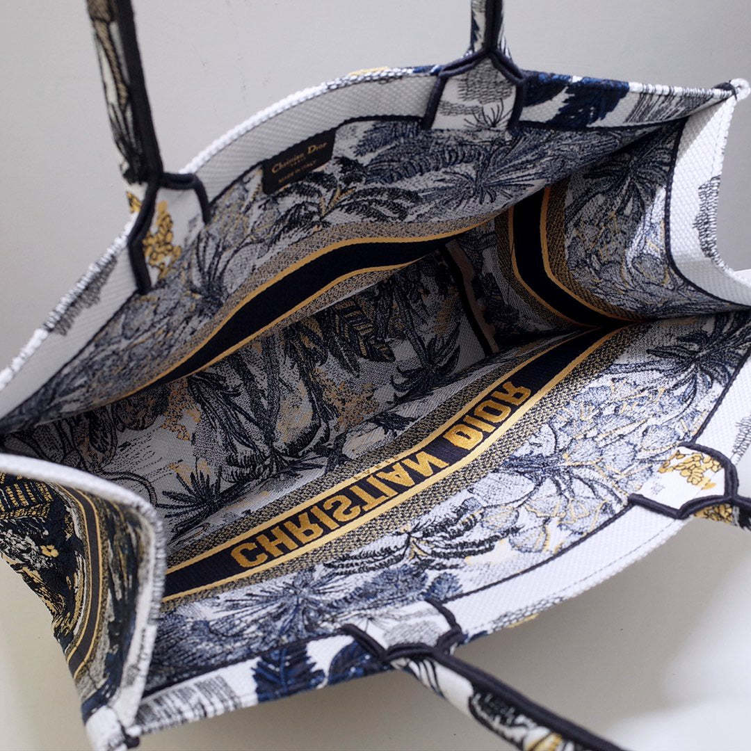 DI Large Book Tote Black Multicolor, For Women, Women’s Handbags 16.5in/42cm CD