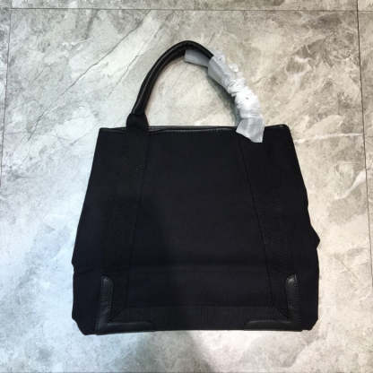 Balen Navy Medium Cabas Tote Bag In Black, For Women,  Bags 14.1in/36cm