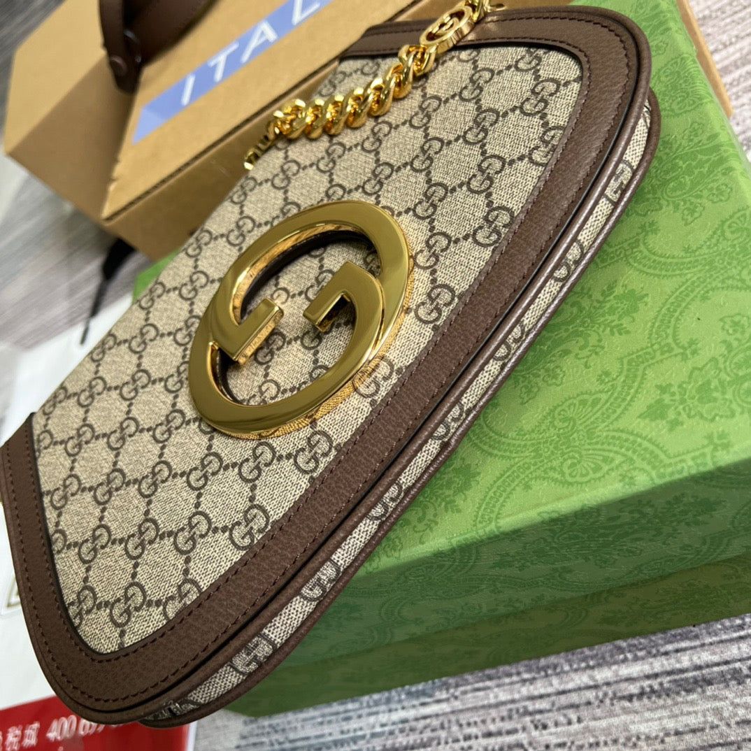 gg Blondie Shoulder Bag Beige For Women, Women&#8217;s Bags 11in/28cm gg 699268 K9GSG 8358