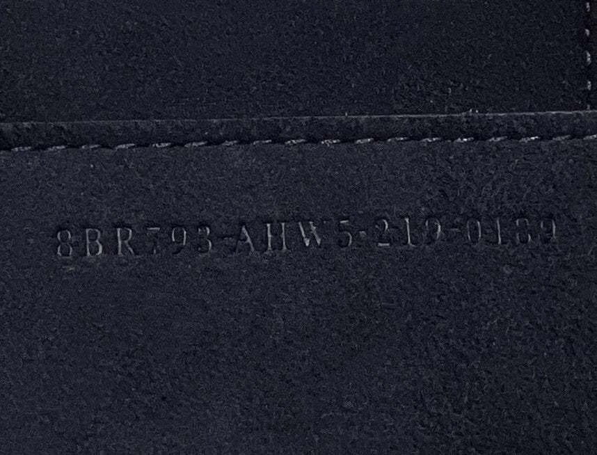 FI Baguette Chain Midi Black FF Fabric Bag For Woman 14.5cm/6in