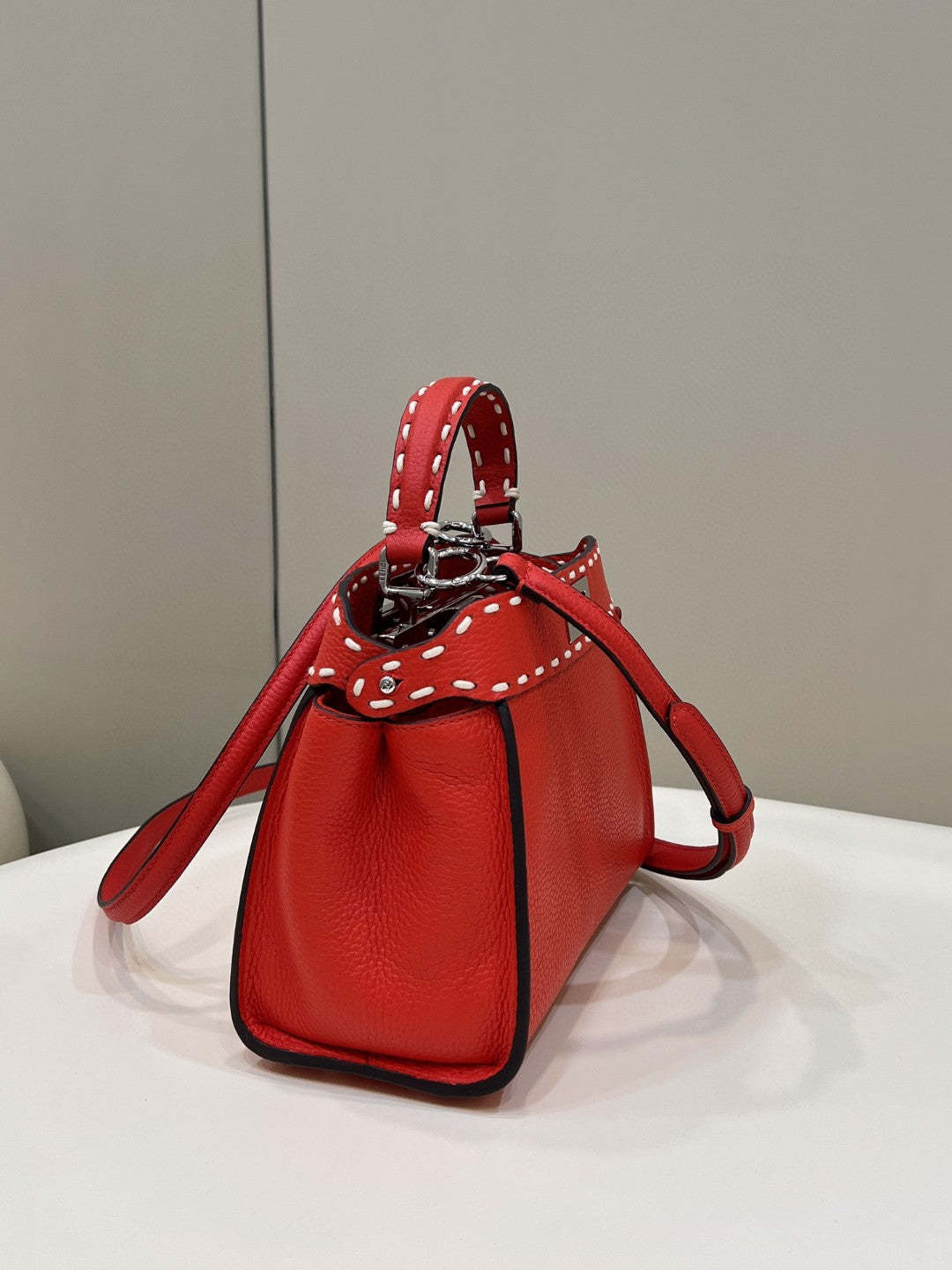 FI Peekaboo Small Red Bag For Woman 23cm/9in