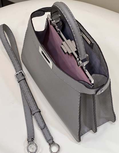 FI Peekaboo ISeeU Medium Gray For Women, Women&#8217;s Handbags, Shoulder Bags 13.1in/33.5cm FF