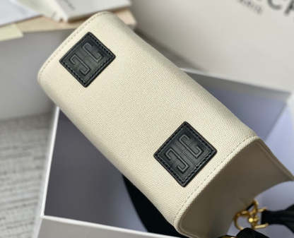 gv Medium G Tote Shopper Bag Canvas Beige/Black For Women, Handbags, Shoulder Bags 7.5in/19cm GVC BB50N0B1DR-255