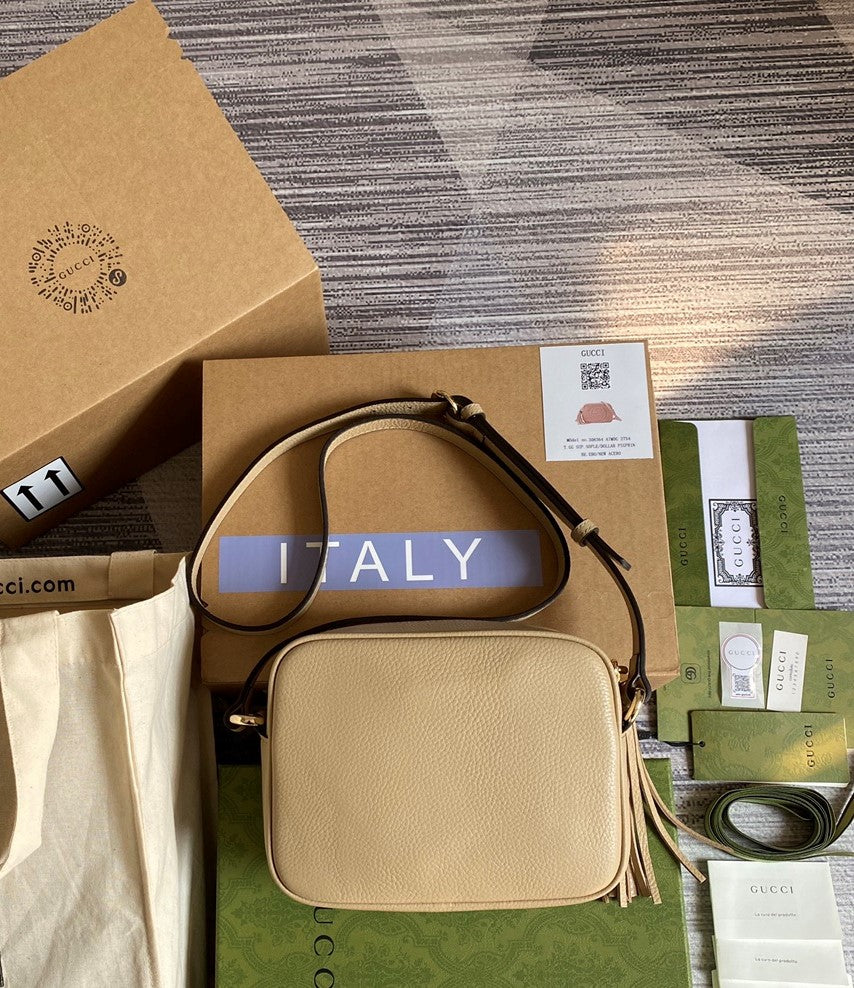 gg Soho Small Disco Bag Beige For Women, Women’s Bags, Shoulder And Crossbody Bags 8in/21cm gg 308364
