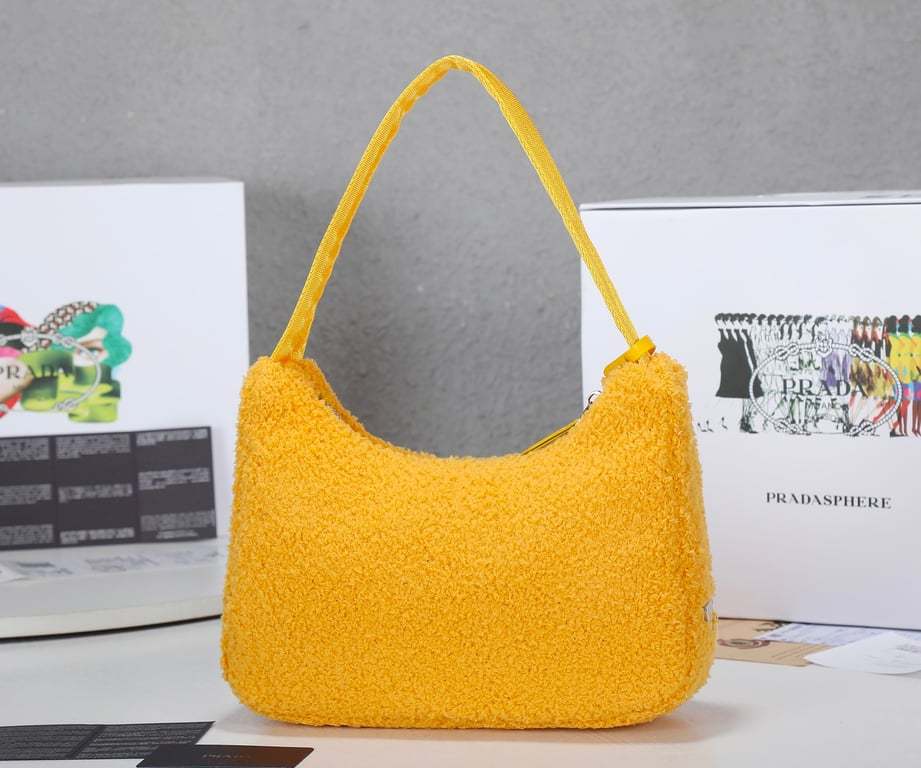 PR RE-EDITION 2000 TERRY MINI BAG YELLOW 22CM