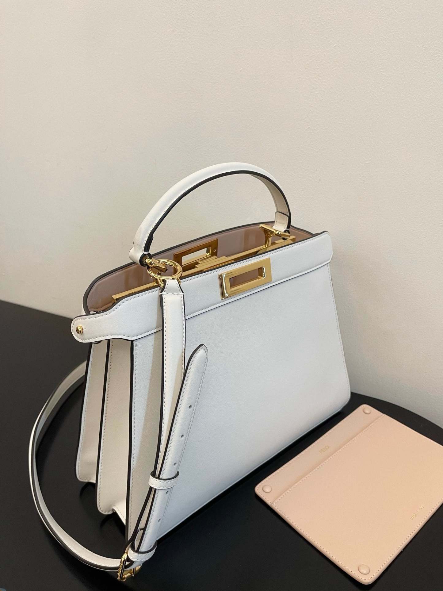 FI Peekaboo ISeeU Petite White Small Bag For Woman 20cm/8in