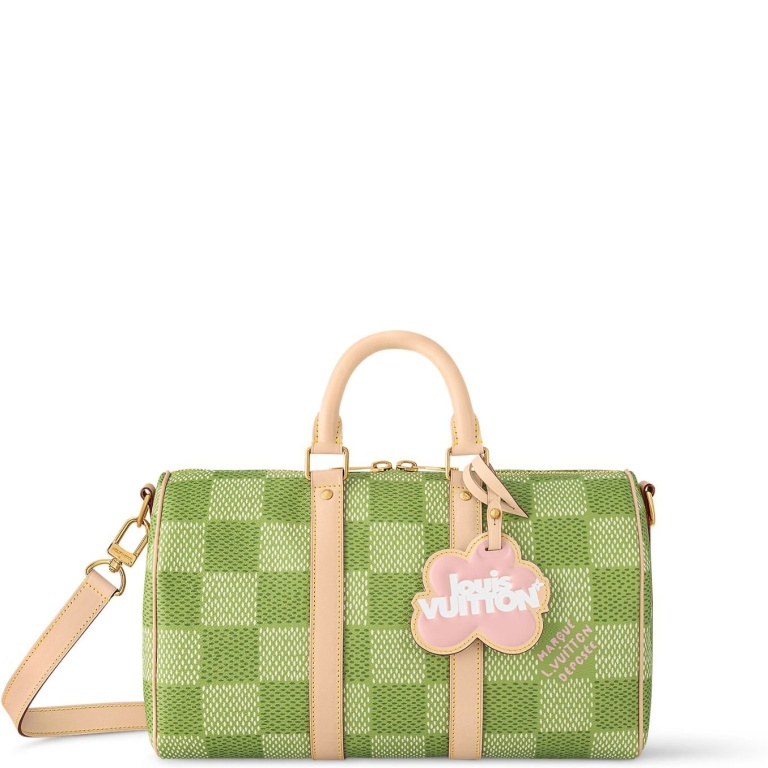 LUV 13.4 INCHES/ 34 CM N40671 GREEN KEEPALL BANDOULIÈRE 35