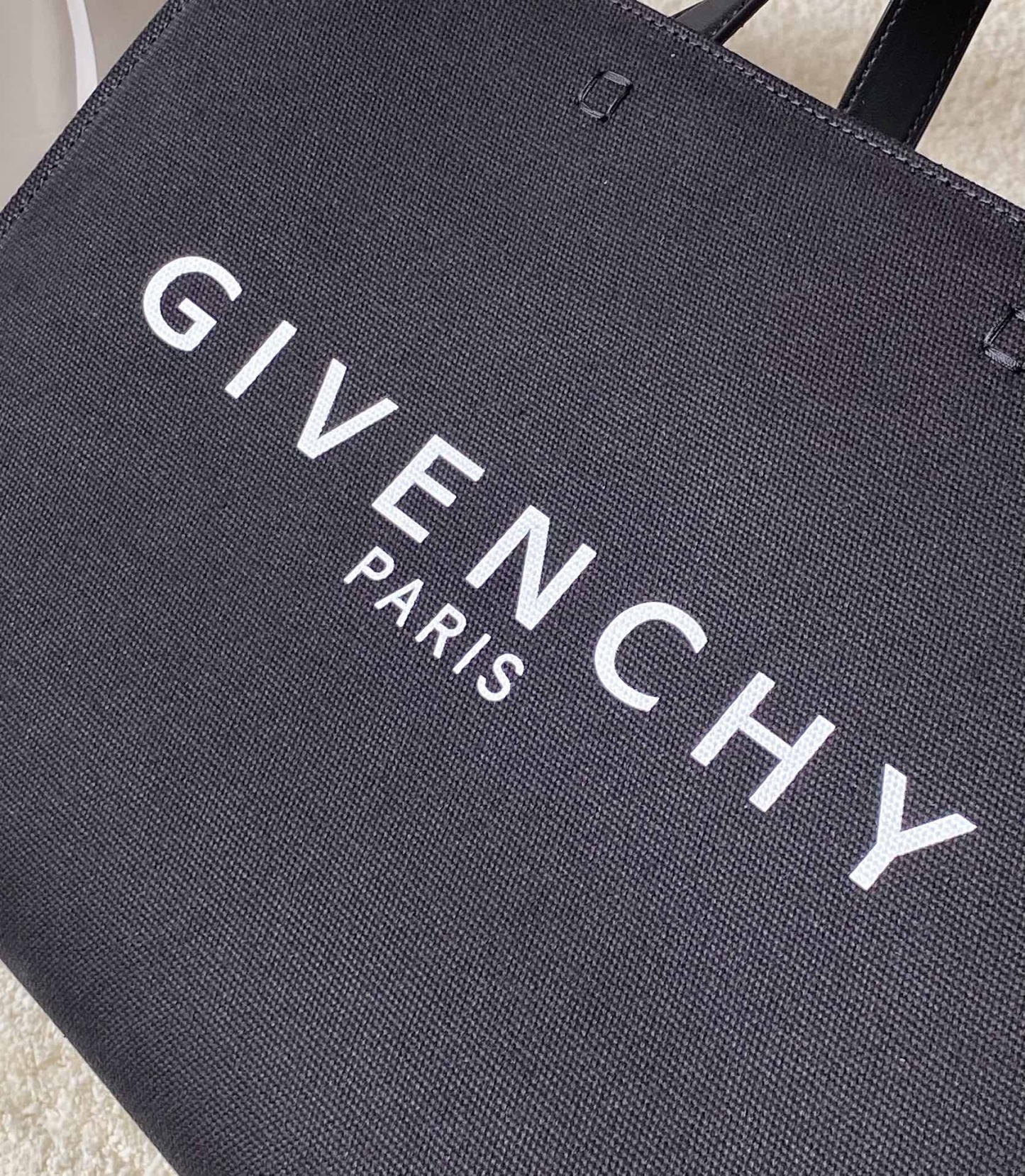 gv Medium G Tote Shopper Bag Canvas Black For Women, Handbags, Shoulder Bags 14.5in/37cm GVC 
