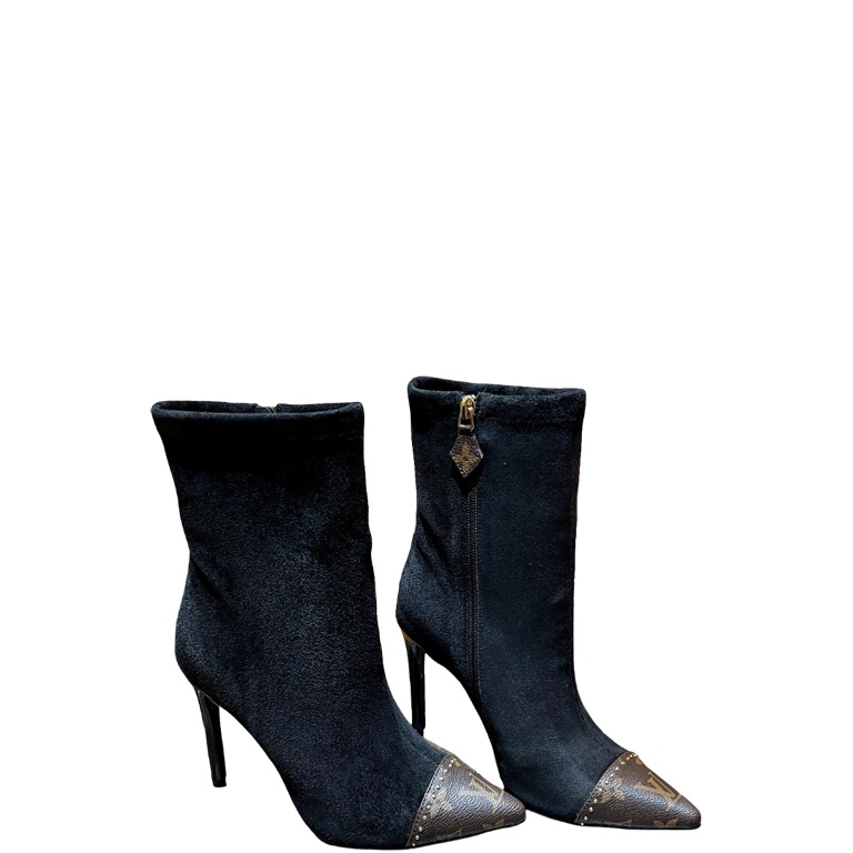 LUV WOMEN’S CHERIE ANKLE BOOTS BLACK