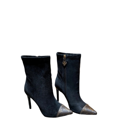 LUV WOMEN’S CHERIE ANKLE BOOTS BLACK