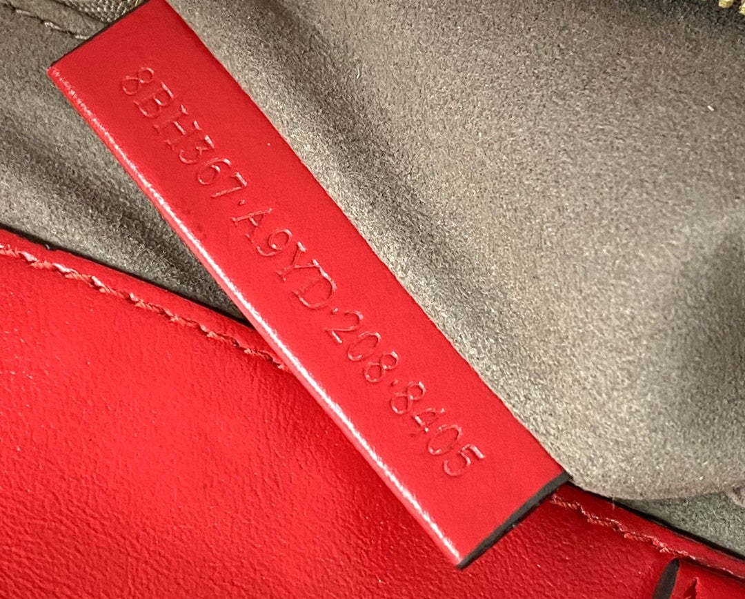FI Small FF Tote Shoulder Red Bag For Woman 30cm/12in