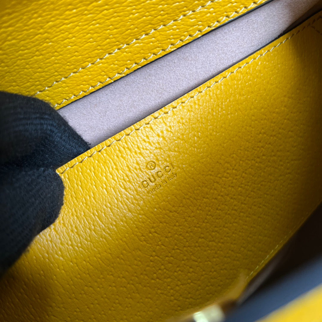 gg Diana Small Tote Bag Yellow For Women, Women’s Bags 11in/27cm gg ‎