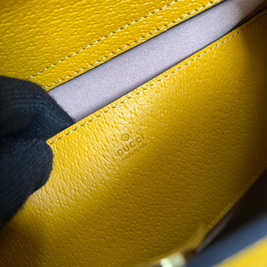 gg Diana Small Tote Bag Yellow For Women, Women’s Bags 11in/27cm gg ‎