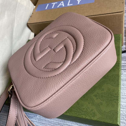 gg Soho Small Disco Bag Dust Pink For Women, Women&#8217;s Bags, Shoulder And Crossbody Bags 8in/21cm gg 308364