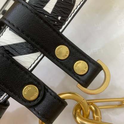 FI Nano Baguette Charm California Sky White For Women, Women’s Handbags, Shoulder And Crossbody Bags 4.3in/11cm FF 7AR844