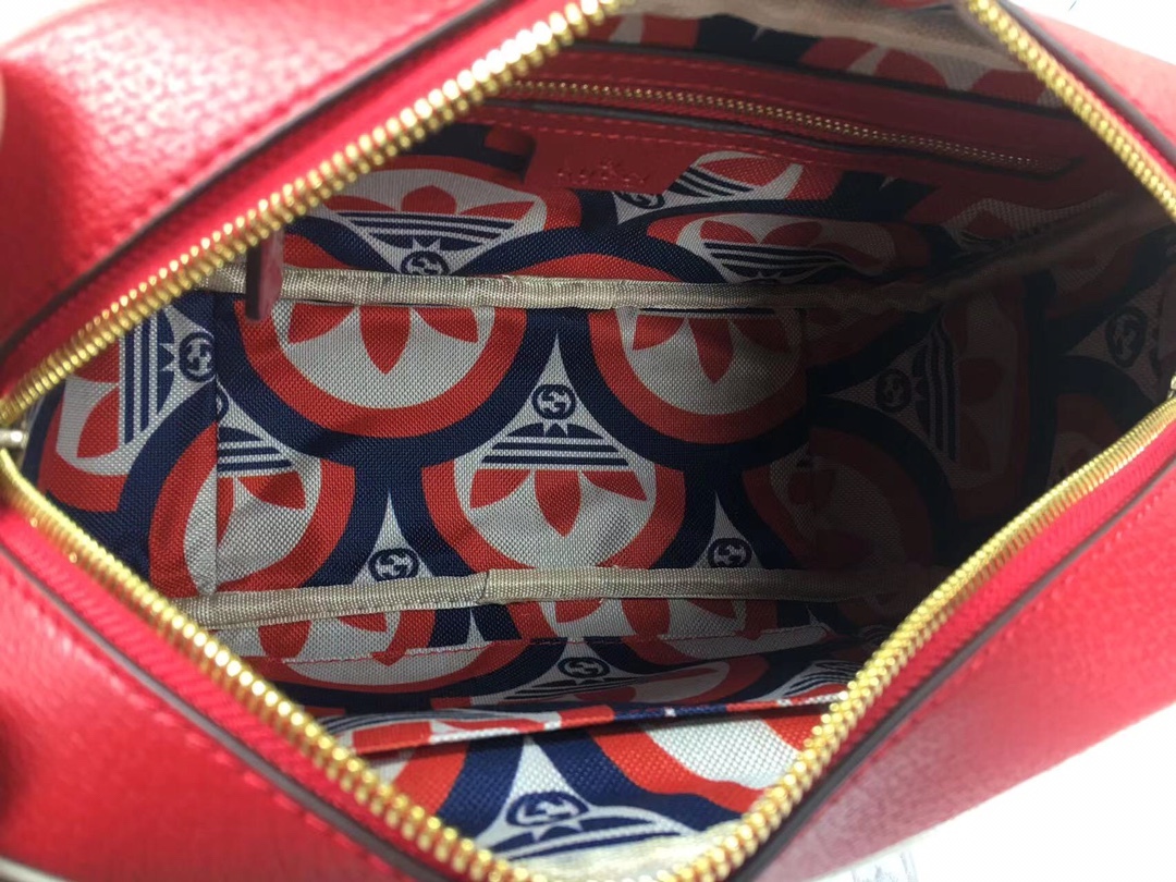 GG x ADIDAS SMALL SHOULDER BAG RED 24.5CM 702427 U3ZCT 6563