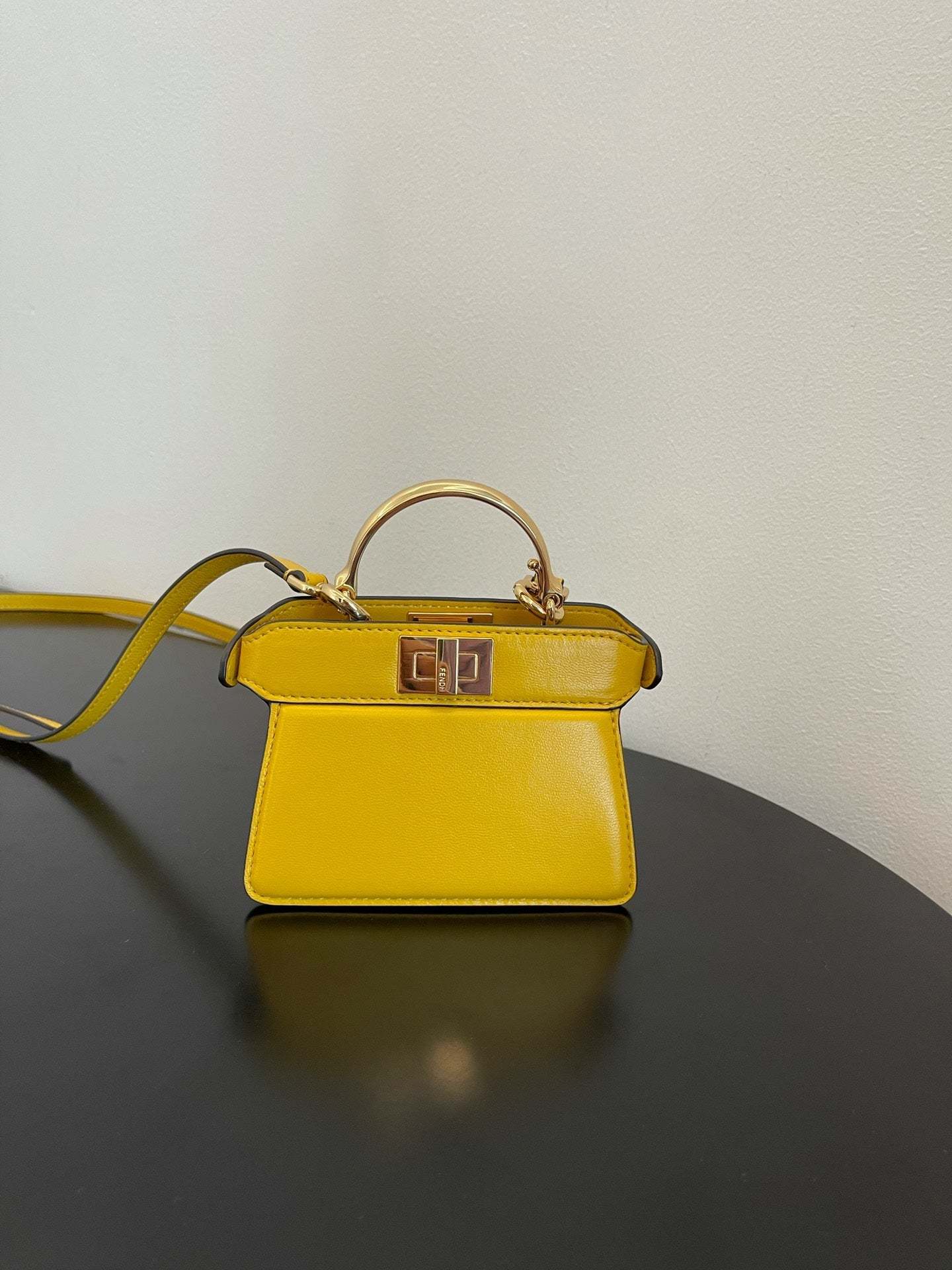 FI Peekaboo ISeeU Petite Yellow Micro Bag For Woman 11cm/4.5in
