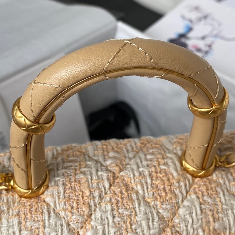 CHL MINI FLAP BAG WITH TOP HANDLE 15CM