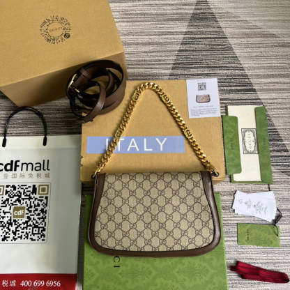 gg Blondie Shoulder Bag Beige For Women, Women&#8217;s Bags 11in/28cm gg 699268 K9GSG 8358
