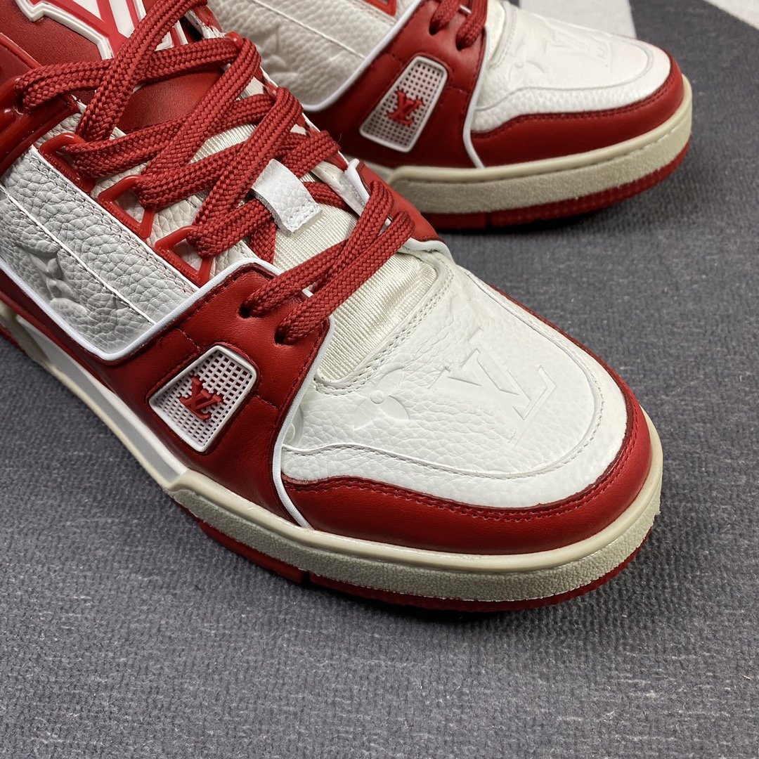 LUV TRAINER SNEAKER RUBBER MONOGRAM RED