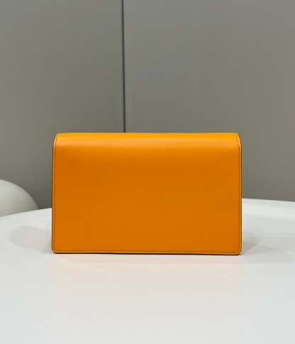 FI Wallet On Chain Mini Orange Bag For Woman 13.5cm/5.5in