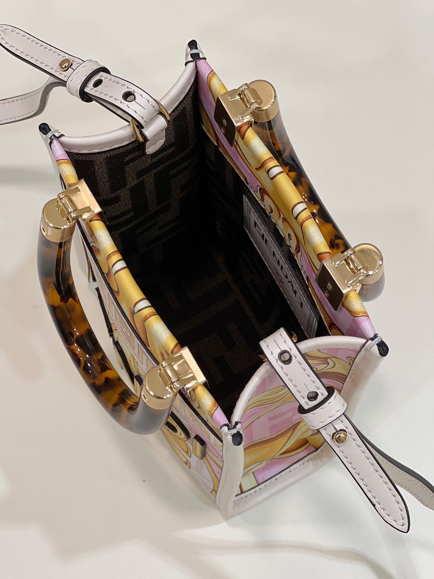 FENDACE MINI SUNSHINE SHOPPER WHITE 8BS051AKMUF1HZC