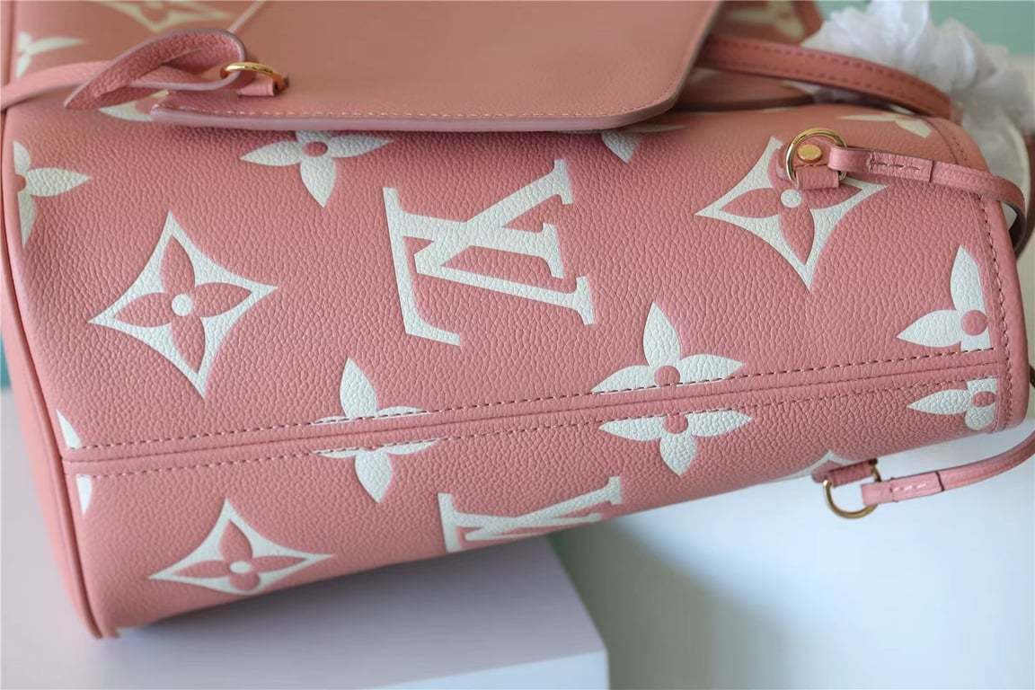 LUV MONOGRAM EMPREINTE PINK NEVERFULL MM FOR WOMEN 12.2IN/31CM