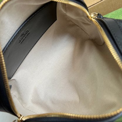 gg Matelasse Top Handle Bag Black For Women, Women&#8217;s Bags 7.5in/19cm gg ‎702251 UM8HG 1046
